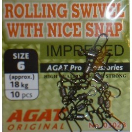 Rolling Swivel with Nice Snap Nr.2