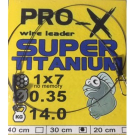 Титановый поводок PRO-X 30sm-14.0kg