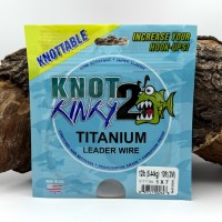 KNOT 2 KINKY Titanium Leader Wire 18lb(8.16kg) 30ft(9.2m)