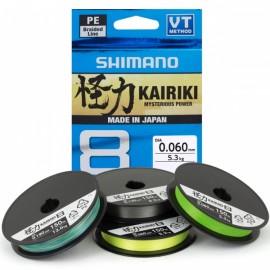 Shimano Kairiki 8 PE VT150m #0.315mm (Mantis Green)
