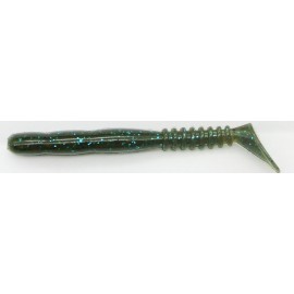 Reins Rockvib Shad 2"  Green Pumpkin Blue